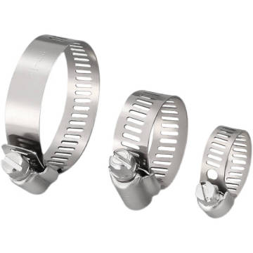Adjustable 304 Stainless Steel Worm Gear Hose Clamps Kit - 10-14mm Range for Fuel Line and Plumbing
