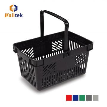 Supermarket Single Harding Shopping Plastic Basket
