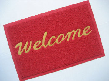 Welcome Pvc Coil Entry Door Mats Easy To Clean For Entrance, Decorative, Outdoor Bb4060w