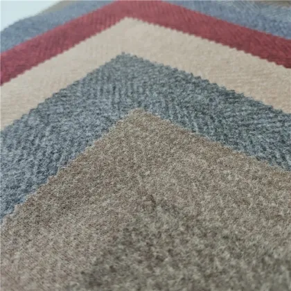 Herringbone Knit Fabric Tweed Polyester Wool for Men's Coat Pant Suit China Design