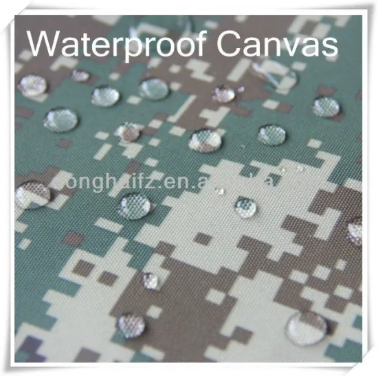 polyester cotton fabric waterproof canvas