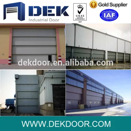 Fireproof and windproof Automatic stacking doors guillotine door