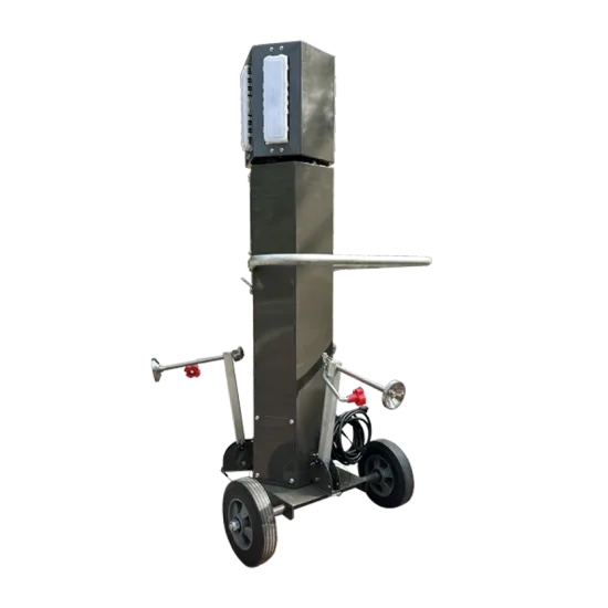 Battery powered telescopic light tower