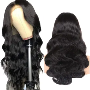 Morden Style Closure Transparent Lace Peruvian Frontal Body Wave U Part Wig 150% Density