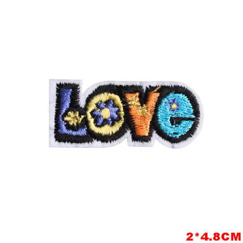 English Letters Patches Broderi Iron On Patch Clothing