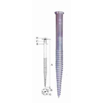 Ground Screw Pole Anchor