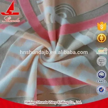 Wholesale Crystal Velvet 2.5mm Burn-out Printed Quilt Fabric