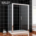 SALLY White Acrylic Tray Center Drain Shower Base