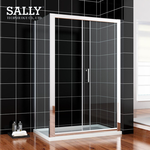 Base de douche de drainage du plateau en acrylique Sally White White