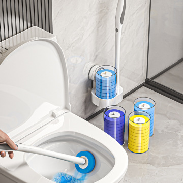 Modern Wall-Mounted Toilet Brush Rack with Suction Cup for Bathroom Cleaning