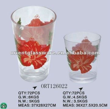 plastic cup with flower