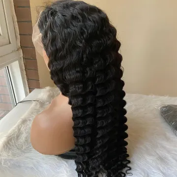 Yeswigs Hd Full Deep Wave Lace Front Wig Raw Indian Virgin Natural Curly Human Hair Lace Frontal Wig Human Hair For Black Women