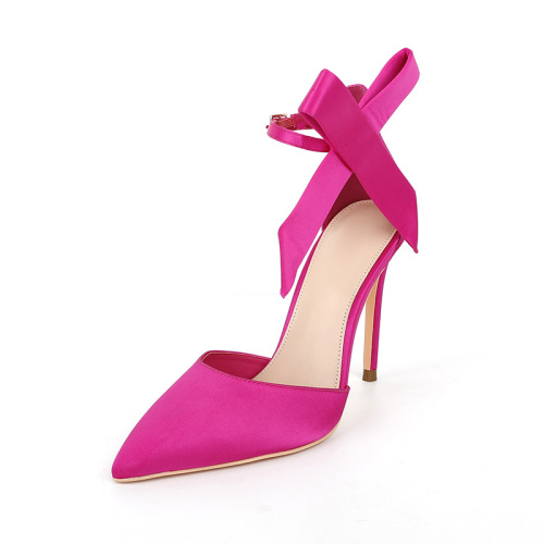 Pointed-Toe Hollow Stiletto Pumps
