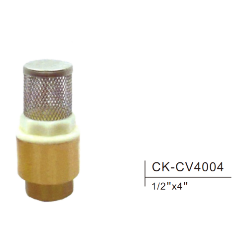 Válvula de retenção de mola de latão CK-CV4004 1/2 "-4"