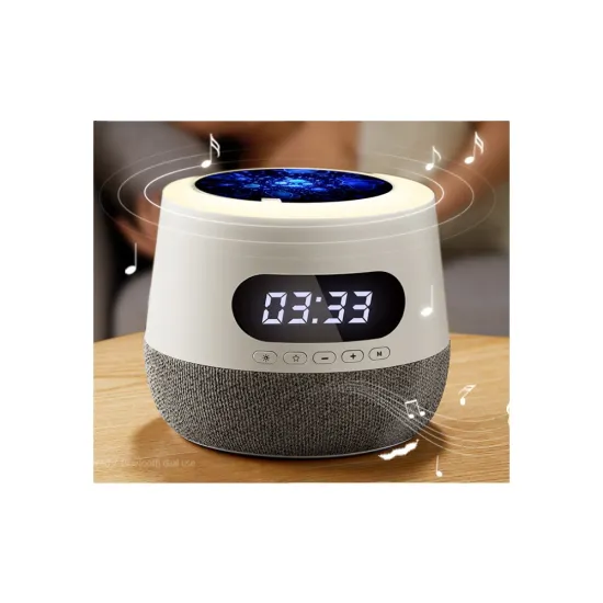 Small Subwoofer Night Light Sky Projector Stereo Alarm Clock