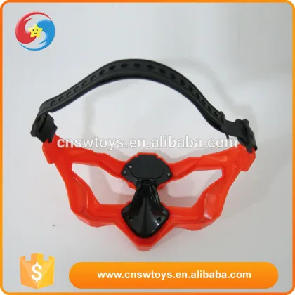 Laser shooting gun set toy two battle masks and two laser battle guns