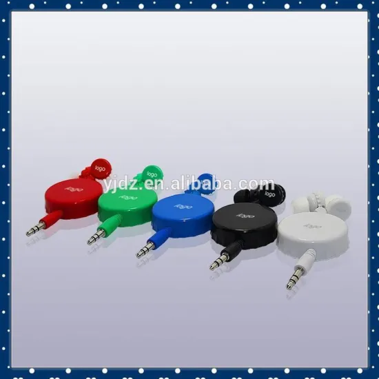 New and cheap retractable earphones promotional