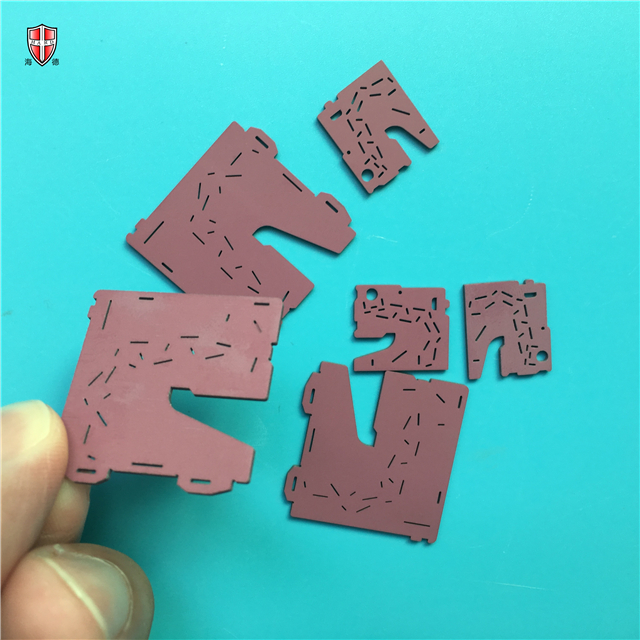 PCB heat cooling alumina purple insulating ceramic parts