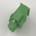 vertical pluggable terminal block with side screws