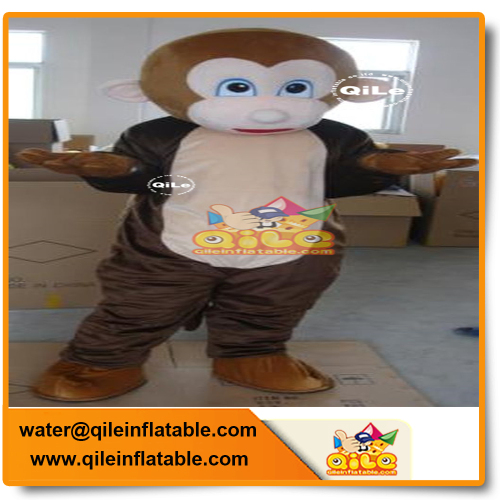 monkey mascot cartoon movie costume party outfit