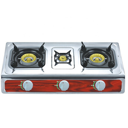 Butterfly Gas Stove Auto Ignition 3 Brenner