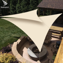 3.6x3.6x3.6M Beige/Grey Sun Shade Sail Triangle Canopy Permeable 98%UV Block Fabric Durable For Outdoor Patio Pool Shelter Awnin