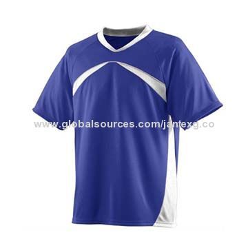 V-neck Sports Top, Made Of 100% Polyester Interlock, Pique Insert in Contrast Color, XS-2XL Sizes