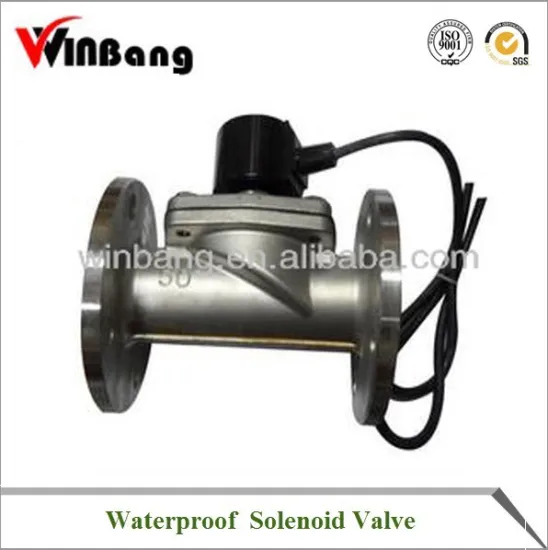 Stainless Steel Flange Connection Waterproof Solenoid Valve