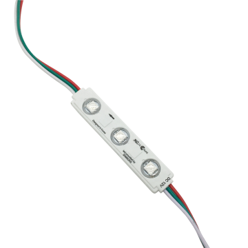 Modulo a LED a colori a colori con paracfinibile WS2811, SMD5050, 3 LED, 0,75 W, DC 12V, Iniezione PVC - LED LED RGB Stupli