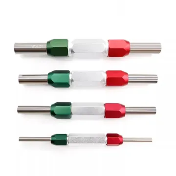 Double End Aluminum Alloy Pin Gage Handle Set - Go No Go Plug Gauge for Repair (0.3-20mm)