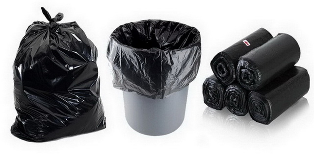 Eco Friendly Black Contractor Plastic Garbage Packaging Kitchen Large Trash Bag