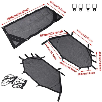 ATV/UTV Window Shade Shield Net Cover Mesh Guard for Polaris RZR PRO 2020 - Scratch Prevention
