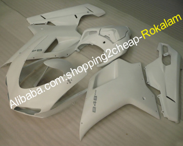 White Sport Motorbike Custing Complete Set для Ducati 848 1098 07-11 1198
