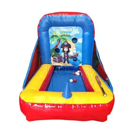 Cowboy Carnival Inflatable Bouncer with Sport Ball Shooting Game – Hot Sale