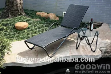 GW0142Set Outdoor Furniture Rattan Special Design Sun Lounger