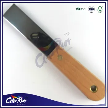 ColorRun hot sale carbon steel mirror polishing wooden handle scraper