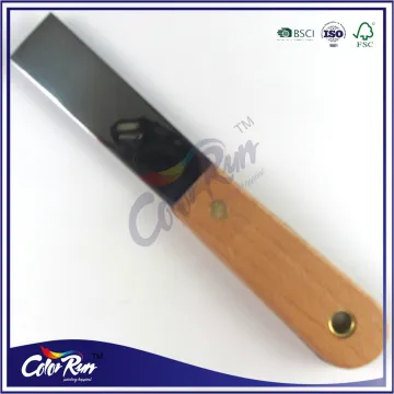 ColorRun hot sale carbon steel mirror polishing wooden handle scraper