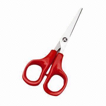 Household Scissors, Made of Stainless Steel with Plastic Handle, Sized 5 Inches