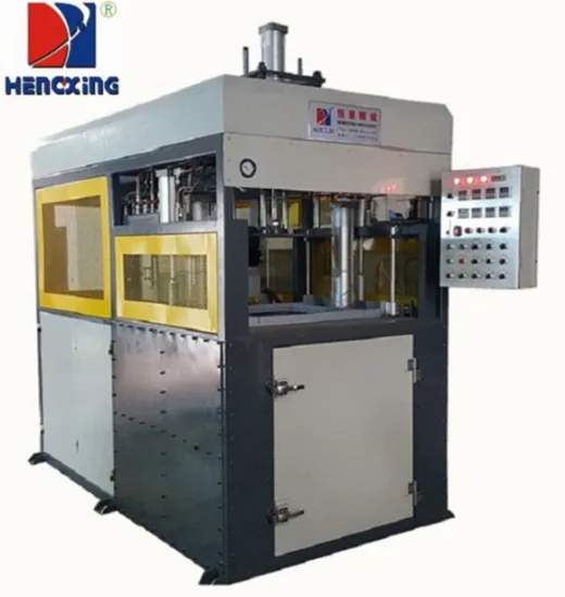 Thick plastic sheet vacuum forming machine