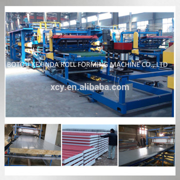 EPS& rock wool sandwich panel making machine sandwich panel making equipment