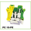 Bloco terminal de Dinrail da conexão de parafuso 10mm2 à terra