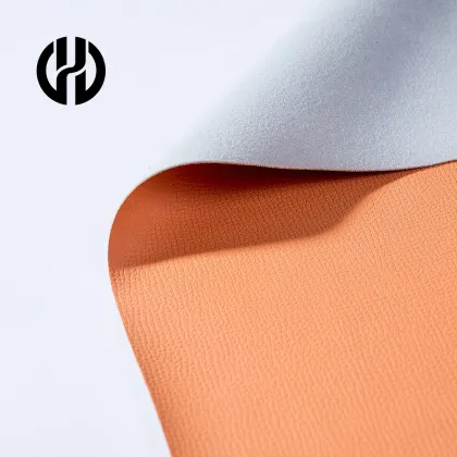 Semi-siliconized artificial leather for suitcases