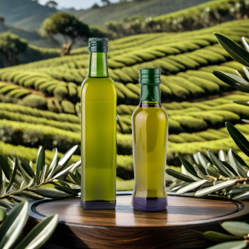 Square 250ML Olive Oil Empty Bottle 250ML green Olive Cooking Oil Bottle