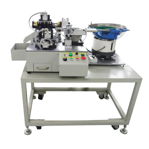 Automatic bulk capacitor forming and shearing machine