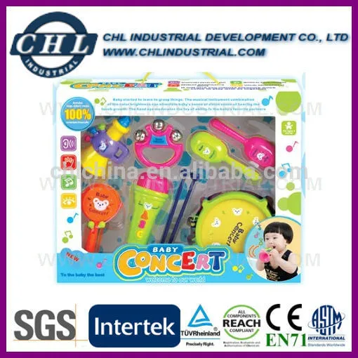 Promotional logo printed drum set toys