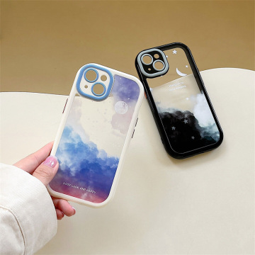 Night Moon Star Sky Phone Cases: Premium Protection for Iphone 14 Pro Max, 13, and 11 - Full Transparent Package