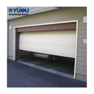 Steel PU Insulated Residential Automatic Overhead Sectional Garage Door