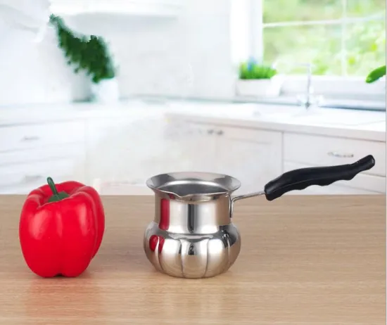 Pumpkin-shaped Stainless Steel Milk Pot