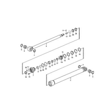 Mid-arm cylinder seal for EC750DL 14612138