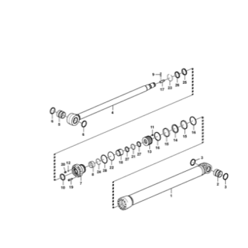 Bucket cylinder seal for EC750DL 14612140